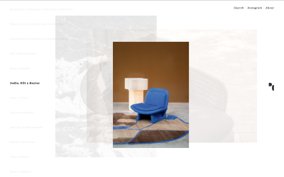 Overview of Christophe Delcourt Conception Website on Kirby CMS by Agathe Saint-Frison as ASF Studio designed by Ying Lei